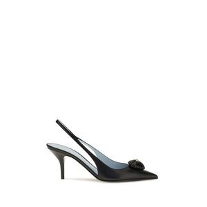 Valentino Garavani Black Calf Leather Bos Taurus High Heel Women's Pumps